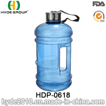 Grand adapté aux besoins du client Bouteille d&#39;eau de PETL de 2.2L BPA, grande bouteille d&#39;eau en plastique (HDP-0618)